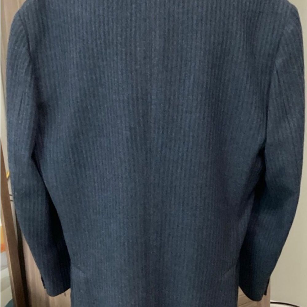 Kroon Sports Coat Jacket Men’s Color Blue Size 40R Black Stripes Three button - Picture 2 of 12